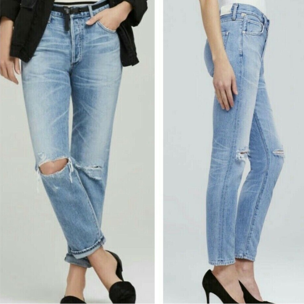 Citizens of Humanity CoH Liya High-Rise Classic Fit Crop Jeans